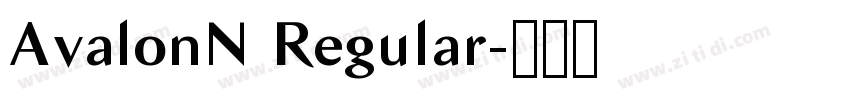 AvalonN Regular字体转换 AvalonN Regular字体转换